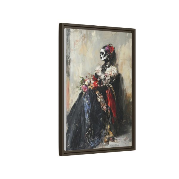 Framed Art Print - Day of the Dead Decor, Colorful Bone Lady Wall Art, Gothic Home Decor, Unique Gift for Holidays - Image 54