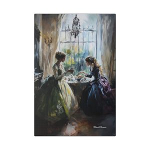 Vintage Tea Time Canvas Art, Elegant Wall Decor, Girls' Room Artwork, Bridal Shower Gift, Victorian Style Home Decoration, Feminine [...]