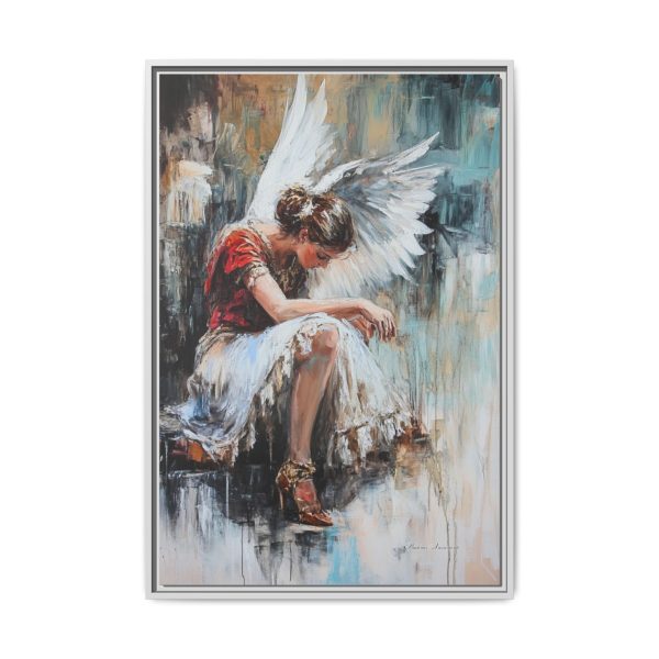Angel Wings Framed Canvas Art, Inspirational Wall Decor for Home, Serenity Artwork, Gift for Her, Boho Chic Decor, Angel Art Print - Image 25