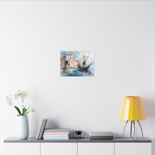 Abstract Coastal Canvas Art Print, Nautical Wall Decor, Maritime Artwork, Ocean Landscape Picture, Beach House Decoration - Image 8