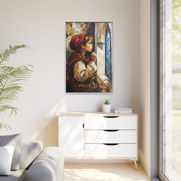 Framed Matte Canvas Art Print - Dreamy Girl in Red Hood, Wall Decor, Unique Gift, Home Aesthetics, Art for Living Room, Bedroom Decor - Image 35