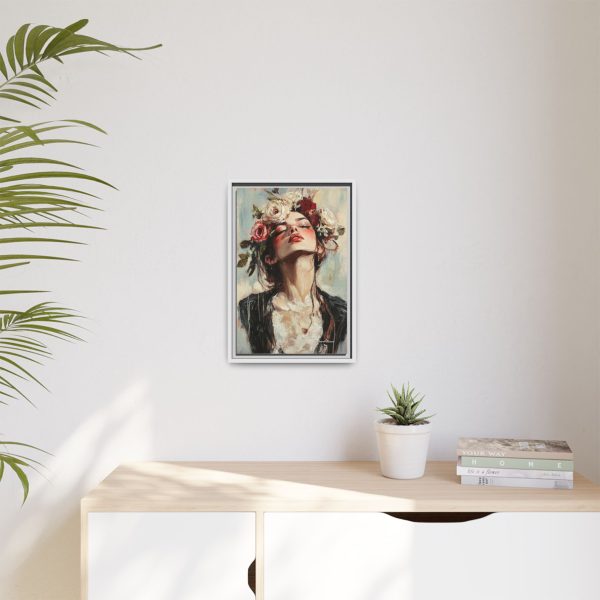 Floral Portrait Canvas Art Print, Boho Wall Décor, Feminine Home Accent, Gift for Her, Flower Lover's Art - Image 47