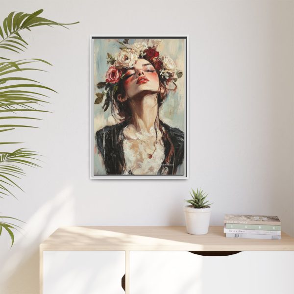 Floral Portrait Canvas Art Print, Boho Wall Décor, Feminine Home Accent, Gift for Her, Flower Lover's Art - Image 19