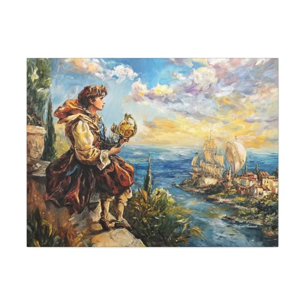 Dreamy Nautical Canvas Art, Fantasy Decor, Coastal Wall Art, Kid's Room Art, Gift for Ocean Lovers - Image 5