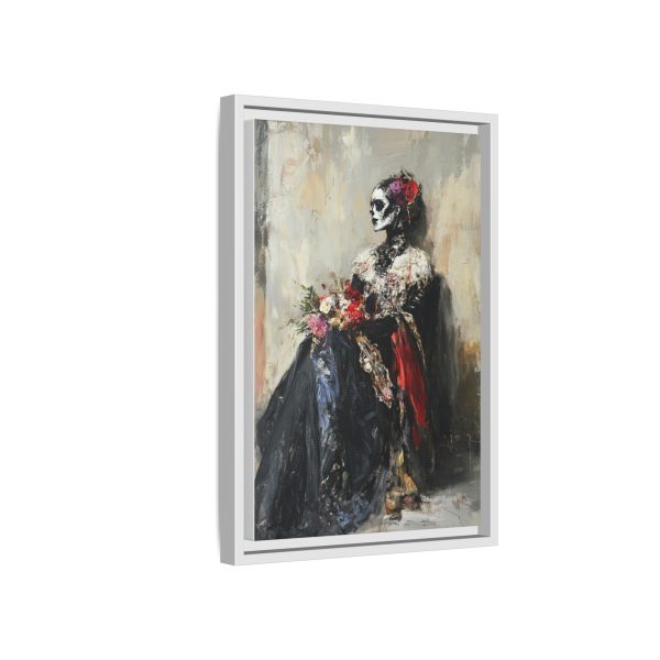 Framed Art Print - Day of the Dead Decor, Colorful Bone Lady Wall Art, Gothic Home Decor, Unique Gift for Holidays - Image 46