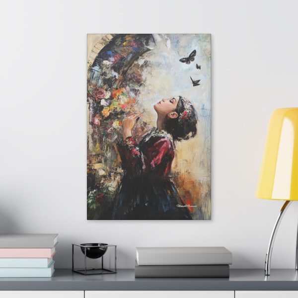 Whimsical Butterfly Canvas Art, Flower Wall Decor, Home Aesthetic, Gift for Art Lovers, Bohemian Style, Nature Inspired Decor - Image 11