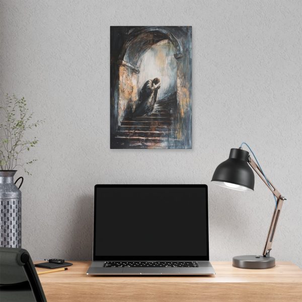 Classic Stretched Canvas Wall Art, Emotional Staircase Painting, Home Decor, Gothic Art, Gift for Art Lovers - Image 8