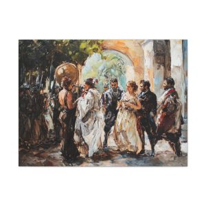 Artistic Canvas Print, Framed Wall Art Decor, Vintage Style Artwork, Living Room Decor, Gift for Art Lovers, Home Decoration