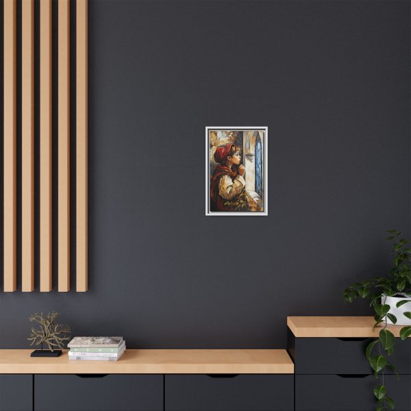 Framed Matte Canvas Art Print - Dreamy Girl in Red Hood, Wall Decor, Unique Gift, Home Aesthetics, Art for Living Room, Bedroom Decor - Image 48