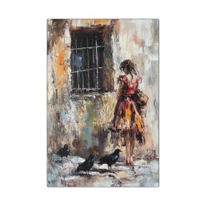 Artistic Canvas Wall Decor, Gallery Style Artwork, Vintage Inspired Home Decor, Unique Gift for Art Lovers, Elegant Floral Canvas