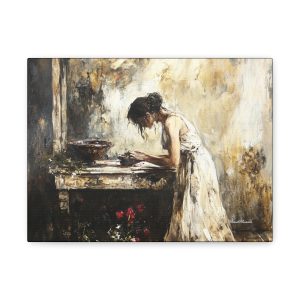 Artistic Matte Canvas Wall Art, Home Decor, Gallery Print, Elegant Living Room Decor, Gift for Art Lovers, Vintage Style Photograph