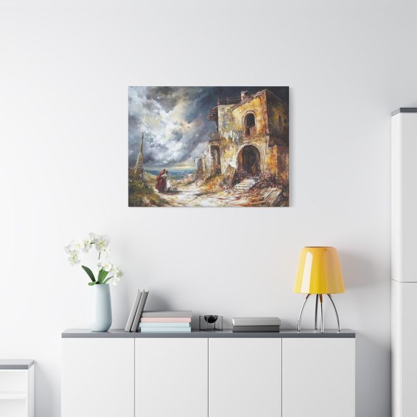 Rustic Canvas Wall Art, Vintage Landscape, Home Decor, Gift for Art Lovers, Coastal Vibes, Dramatic Scene - Image 19