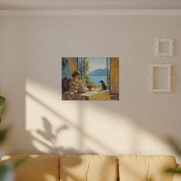 Canvas Art Print, Stretched Wall Decor, Colorful Landscape Painting, Gift for Dog Lovers, Cozy Home Decor - Image 15