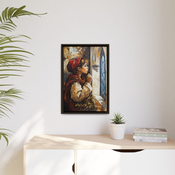 Framed Matte Canvas Art Print - Dreamy Girl in Red Hood, Wall Decor, Unique Gift, Home Aesthetics, Art for Living Room, Bedroom Decor - Image 55