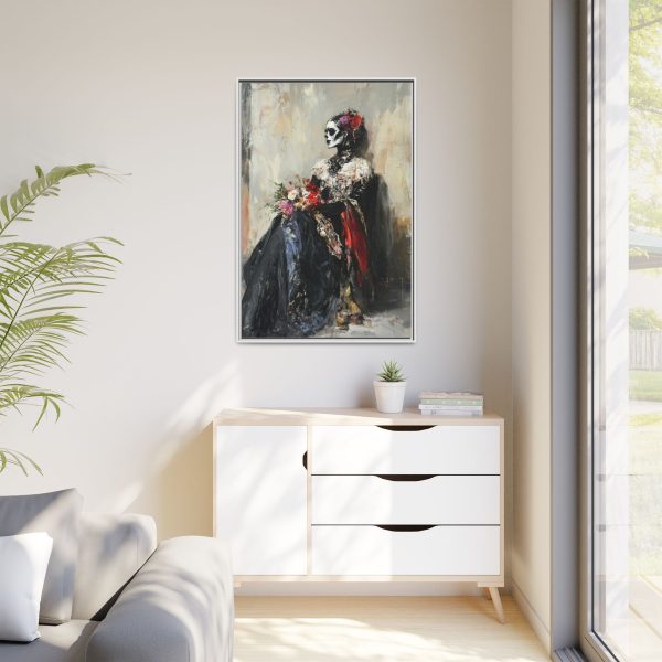Framed Art Print - Day of the Dead Decor, Colorful Bone Lady Wall Art, Gothic Home Decor, Unique Gift for Holidays - Image 35