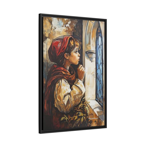 Framed Matte Canvas Art Print - Dreamy Girl in Red Hood, Wall Decor, Unique Gift, Home Aesthetics, Art for Living Room, Bedroom Decor - Image 6