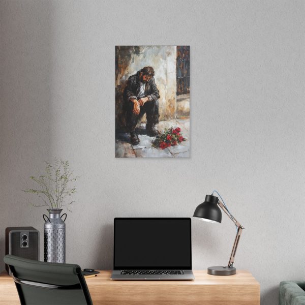 Emotional Art Canvas Print, Modern Wall Decor, Housewarming Gift, Sadness & Reflection Artwork, Living Room Wall Art, Anniversary Gift - Image 12