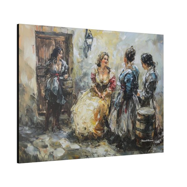 Charming Canvas Wall Art, Vintage Women Scene, Home Decor, Artistic Print, Living Room Accent, Gift for Art Lovers - Image 6