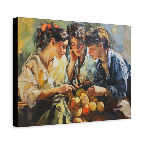 Canvas Art Print, Friends Gathering, Home Decor Wall Art, Gallery Wrapped, Colorful Still Life, Gift for Art Lovers - Image 6