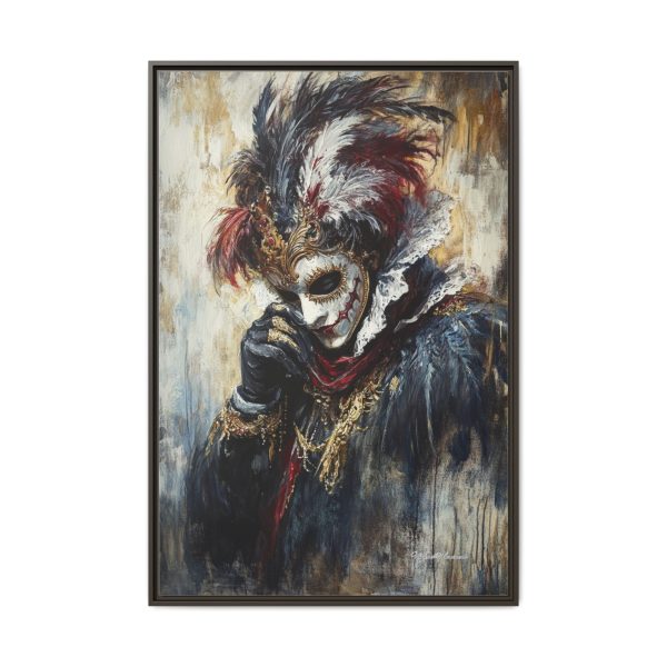 Matte Canvas Wall Art, Multi-color Framed Artwork, Gothic Home Decor, Mysterious Masquerade Print, Unique Gift for Art Lovers - Image 29