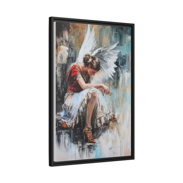 Angel Wings Framed Canvas Art, Inspirational Wall Decor for Home, Serenity Artwork, Gift for Her, Boho Chic Decor, Angel Art Print - Image 2
