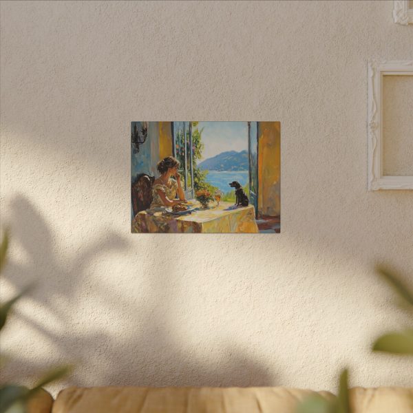 Canvas Art Print, Stretched Wall Decor, Colorful Landscape Painting, Gift for Dog Lovers, Cozy Home Decor - Image 7