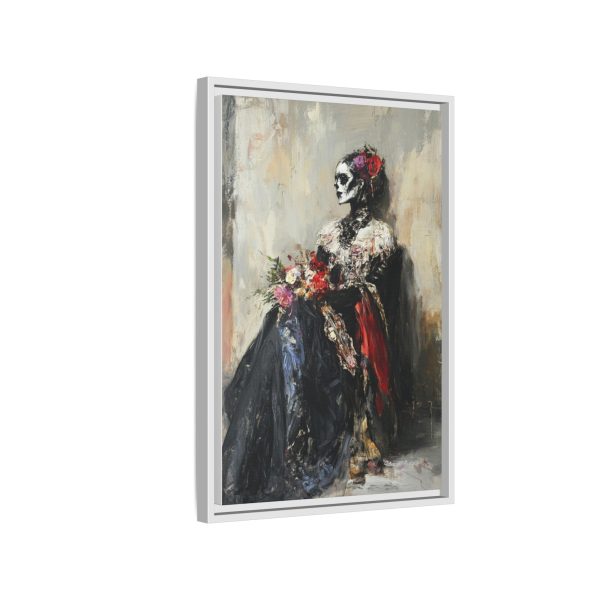 Framed Art Print - Day of the Dead Decor, Colorful Bone Lady Wall Art, Gothic Home Decor, Unique Gift for Holidays - Image 58