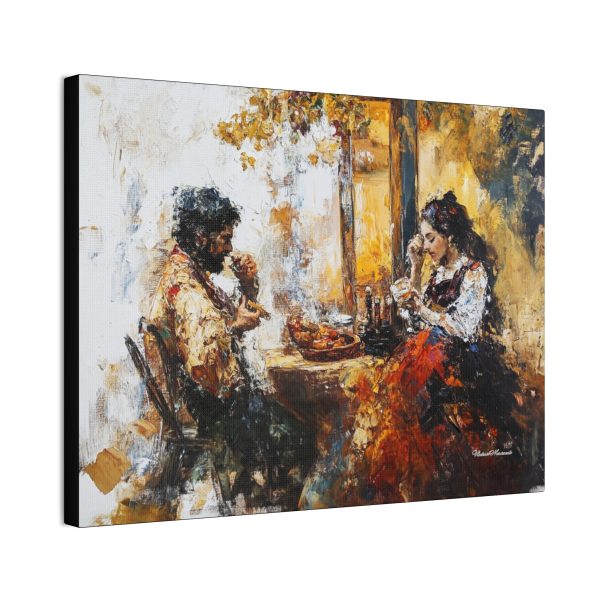 Rustic Canvas Wall Art, Cozy Home Décor, Vintage Painting, Bohemian Living Room, Gift for Art Lovers - Image 2