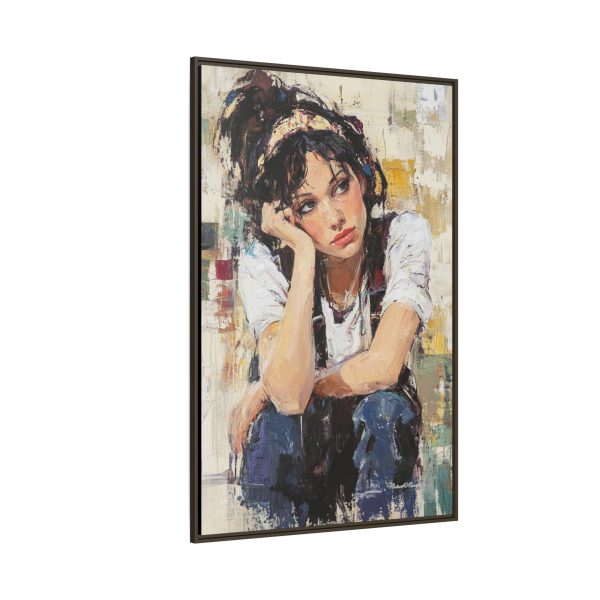 Framed Matte Canvas Wall Art,  Multi-color Abstract Painting, Home Decor, Gift for Art Lovers, Living Room, Bedroom Decoration - Image 66