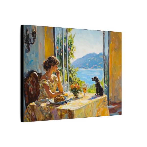 Canvas Art Print, Stretched Wall Decor, Colorful Landscape Painting, Gift for Dog Lovers, Cozy Home Decor - Image 6