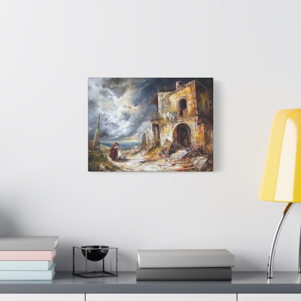 Rustic Canvas Wall Art, Vintage Landscape, Home Decor, Gift for Art Lovers, Coastal Vibes, Dramatic Scene - Image 7