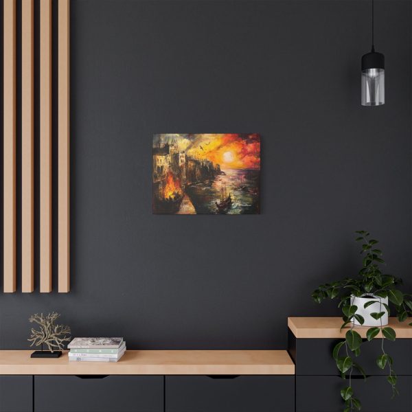 Stretched Canvas Art Print, Sunset Seascape, Wall Decor, Home Gift, Nautical Decorations, Art for Living Room, Sunset Wall Art - Image 12