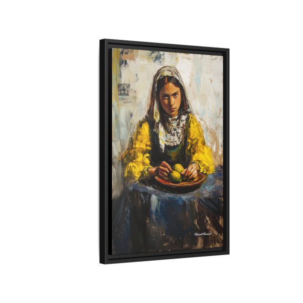 Framed Matte Canvas Art - Emotionally Striking Woman with Fruit, Home Decor, Wall Art, Gift for Art Lovers, Gallery Wall Decoration - Image 50