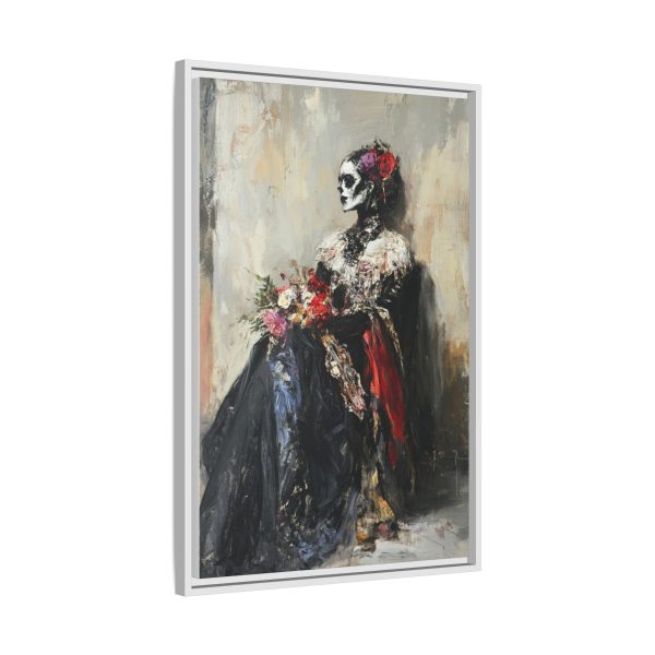 Framed Art Print - Day of the Dead Decor, Colorful Bone Lady Wall Art, Gothic Home Decor, Unique Gift for Holidays - Image 18