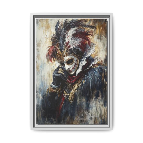 Matte Canvas Wall Art, Multi-color Framed Artwork, Gothic Home Decor, Mysterious Masquerade Print, Unique Gift for Art Lovers - Image 45