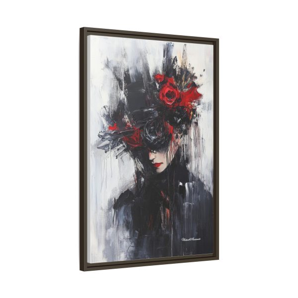 Framed Wall Art, Matte Canvas Print, Abstract Art, Home Decor, Gift for Art Lovers, Black and Red Aesthetic - Image 14