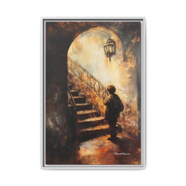 Framed Matte Canvas Art - Enigmatic Stairs Artwork, Home Decor, Wall Art, Living Room Aesthetic, Unique Gift, Art Lovers Decoration - Image 17
