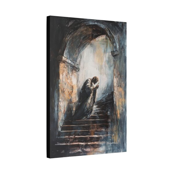 Classic Stretched Canvas Wall Art, Emotional Staircase Painting, Home Decor, Gothic Art, Gift for Art Lovers - Image 14