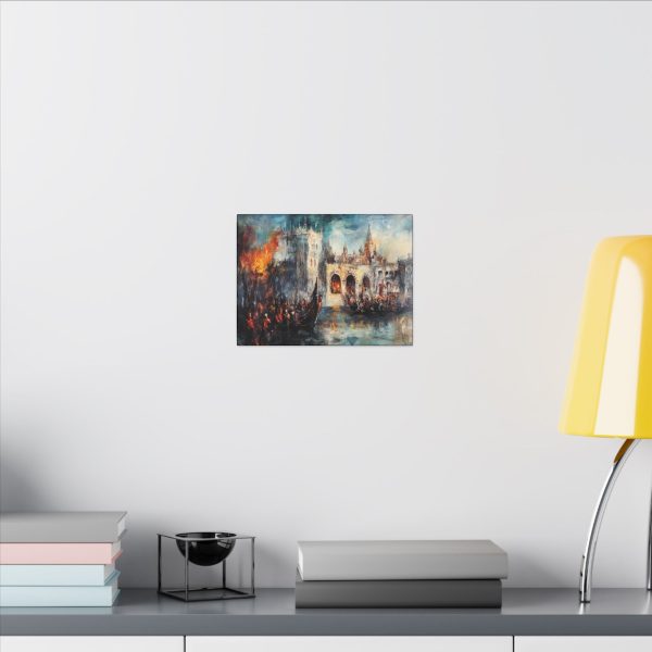 Vibrant Art Canvas Print, Stretched Wall Decor, Modern Home Aesthetic, Unique Gift for Art Lovers, Perfect for Living Room, Office - Image 4