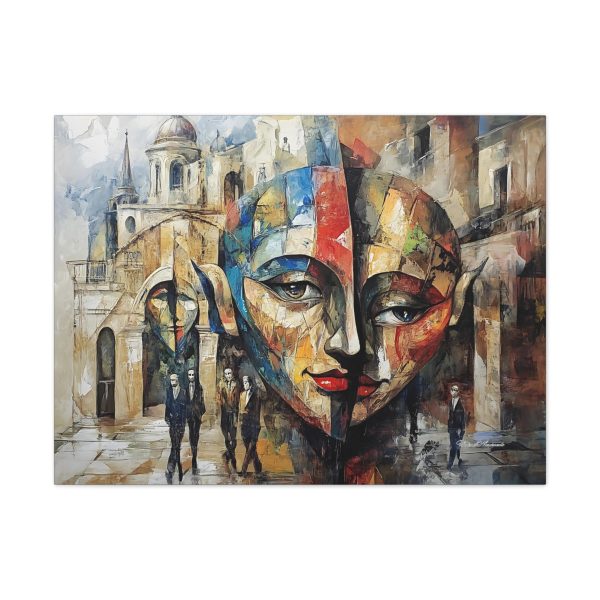 Artistic Canvas Wall Art, Abstract Face Painting, Modern Home Decor, Colorful Canvas Print, Unique Gift for Art Lovers - Image 5