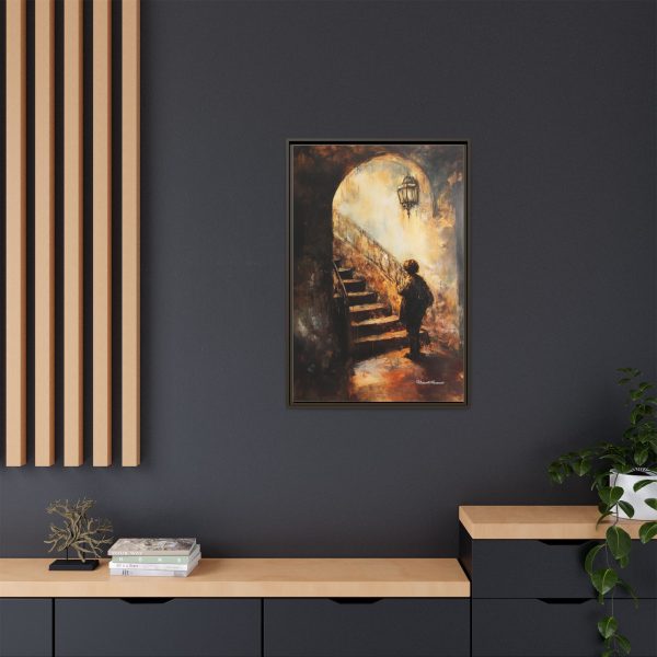 Framed Matte Canvas Art - Enigmatic Stairs Artwork, Home Decor, Wall Art, Living Room Aesthetic, Unique Gift, Art Lovers Decoration - Image 24