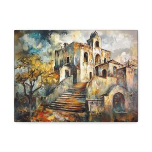 Classic Canvas Wall Art, Colorful Landscape Painting, Home Decor, Gift for Art Lovers, Unique Artwork, Fall Decor
