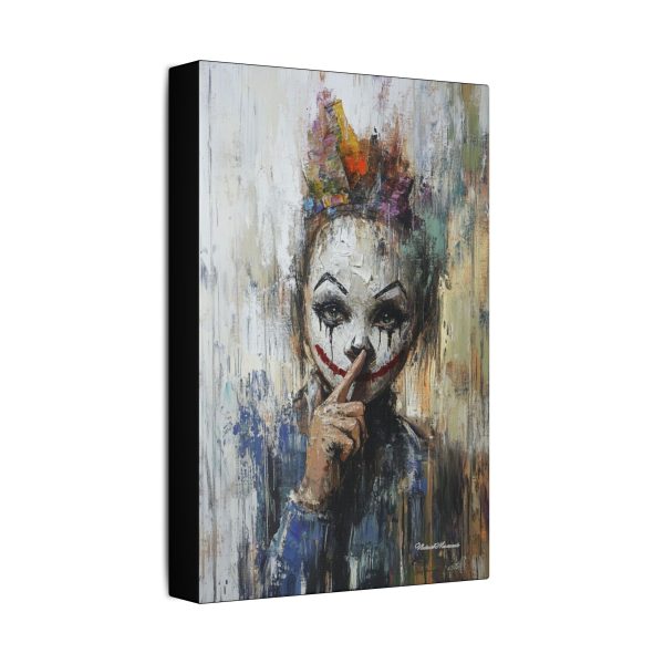 Whimsical Clown Wall Art, Fine Art Canvas Print for Home Decor, Unique Gift for Art Lovers, Playful Room Decoration - Image 2