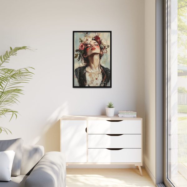 Floral Portrait Canvas Art Print, Boho Wall Décor, Feminine Home Accent, Gift for Her, Flower Lover's Art - Image 7