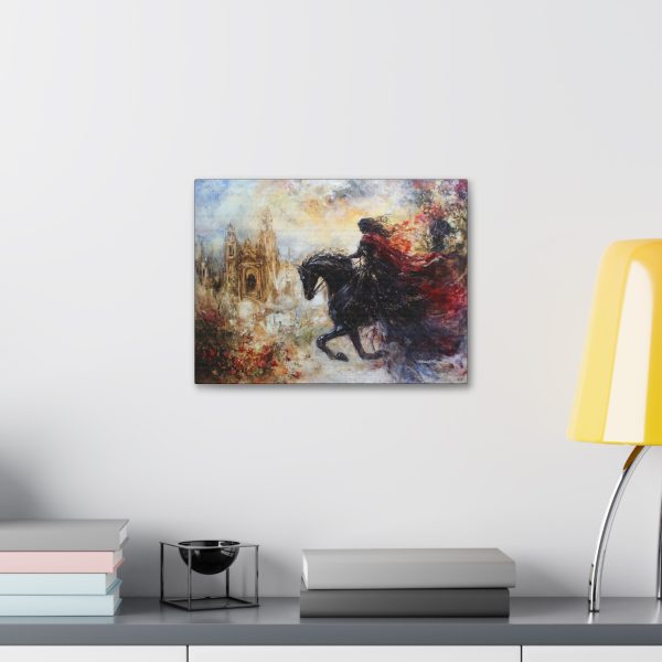 Canvas Wall Art Print, Horse and Rider, Abstract Art, Bohemian Decor, Gothic Art, Home Decor, Gift for Horse Lovers - Image 3