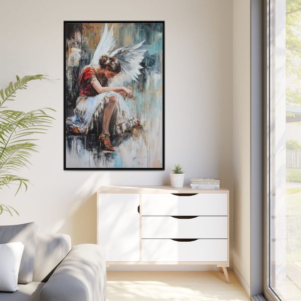 Angel Wings Framed Canvas Art, Inspirational Wall Decor for Home, Serenity Artwork, Gift for Her, Boho Chic Decor, Angel Art Print - Image 63