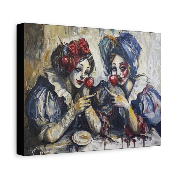 Darkly Whimsical Canvas Art, Creepy Painting, Surreal Home Decor, Unique Gift for Art Lovers, Halloween Decoration - Image 2