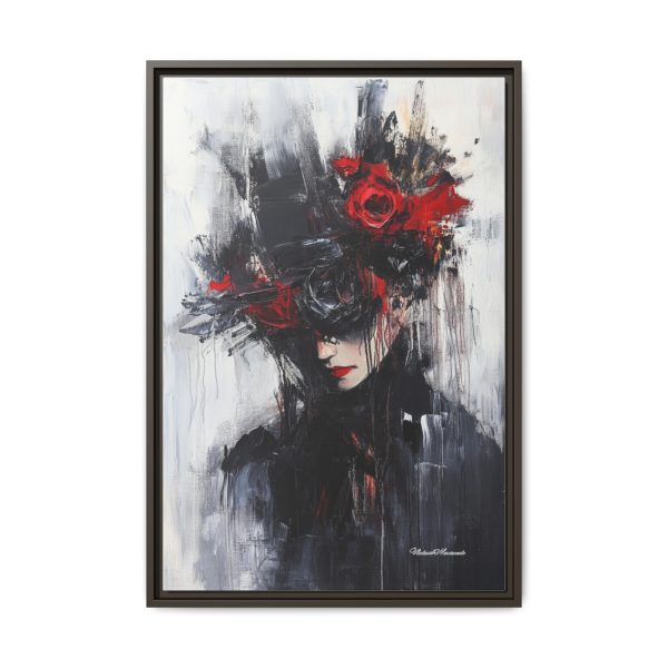 Framed Wall Art, Matte Canvas Print, Abstract Art, Home Decor, Gift for Art Lovers, Black and Red Aesthetic - Image 13