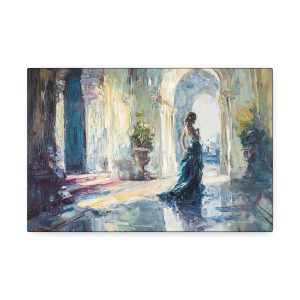 Elegant Canvas Art Print, Abstract Wall Decor, Home Aesthetic, Living Room Wall Art, Gift for Art Lovers