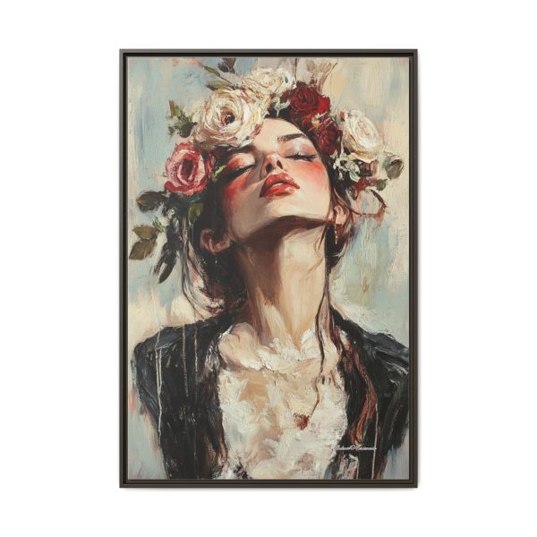 Floral Portrait Canvas Art Print, Boho Wall Décor, Feminine Home Accent, Gift for Her, Flower Lover's Art - Image 29